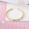 Picture of Brass Stylish Open Cuff Bangles Bracelets Evil Eye Multicolor Enamel 6cm Dia.