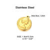 Picture of 304 Stainless Steel Charms Multicolor Coin Queen 22mm x 19mm