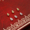 Imagen de Zamak Religión Cuentas Multicolor Palma Ojo Aprox 9mm x 7mm, Agujero: Aprox 1.4mm, 20 Unidades