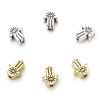 Imagen de Zamak Religión Cuentas Multicolor Palma Ojo Aprox 9mm x 7mm, Agujero: Aprox 1.4mm, 20 Unidades