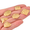Picture of 304 Stainless Steel Hammered Charms Multicolor Geometric Texture
