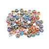 Picture of 304 Stainless Steel Religious Beads Round Multicolor Evil Eye Enamel 8mm x 6mm