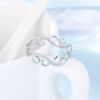 Picture of 304 Stainless Steel Unadjustable Rings Multicolor Vine Hollow