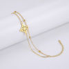 Picture of 304 Stainless Steel Link Cable Chain Multilayer Layered Bracelet Multicolor Flower Hollow 17cm(6 6/8") long