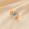 Picture of 304 Stainless Steel Stylish Open Rings Multicolor Enamel