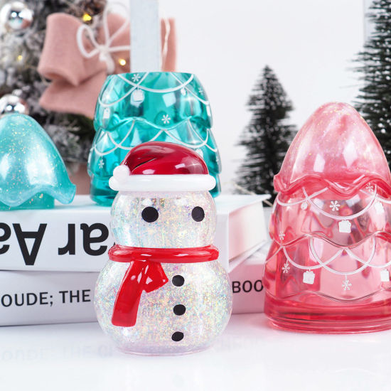 Picture of Silicone Christmas Resin Mold For Jar Making Making White