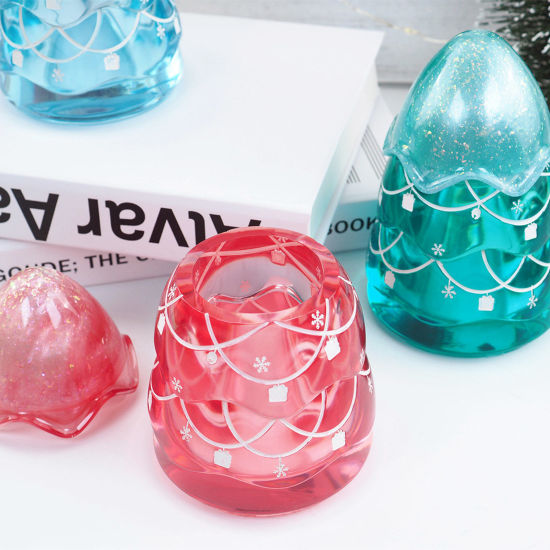 Picture of Silicone Christmas Resin Mold For Jar Making Making White