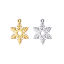 Picture of 304 Stainless Steel Charms Multicolor Christmas Snowflake Hollow 20mm x 15mm
