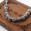 Picture of Zinc Based Alloy European Style Large Hole Charm Beads Antique Silver Color Drum Heart Hollow 10mm x 10mm