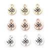 Picture of Zinc Based Alloy Travel Charms Multicolor Round Disc Compass 11.5mm x 8mm