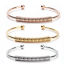 Immagine di 304 Acciaio Inossidabile Metallico Filo Avvolto Aprire Braccialetti Multicolore 6.8cm Dia, 1 Pz