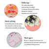 Picture of Polyester Galaxy Iron On Patches Appliques (With Glue Back) DIY Sewing Craft Clothing Decoration Multicolor Planet