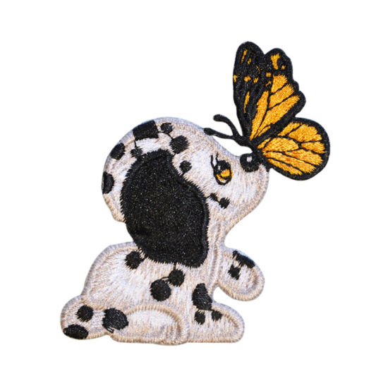Imagen de Terylene Bordado Apliques De Hierro Sobre Parches (Con Cola De Espalda) DIY Scrapbooking Craft Multicolor Animal 5 Unidades