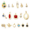 Picture of Brass Charms Gold Plated Multicolor Geometric Angel