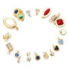 Picture of Brass Charms Gold Plated Multicolor Geometric Angel