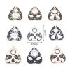 Image de Breloques Halloween en Alliage de Zinc Multicolore Planche Ouija Chats Émail 26mm x 22mm, 10 Pcs