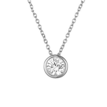 Immagine di 316 Acciaio inossidabile Pietre Nascita Cavo Catena Collana Tondo 38cm Lunghezza, 1 Pz