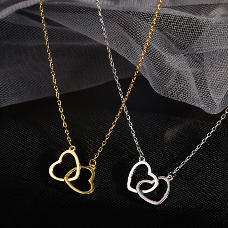 Valentine's Day Pendant Necklace Multicolor Heart Hollow 40cm(15 6/8") long