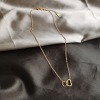 Picture of Valentine's Day Pendant Necklace Multicolor Heart Hollow 40cm(15 6/8") long