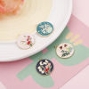 Picture of Zinc Based Alloy Charms Gold Plated Multicolor Round Disc Flower Mushroom Enamel 28mm x 25mm