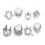 Picture of 304 Stainless Steel Cabochon Frame Settings Silver Tone 