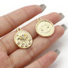Immagine di Lega di Zinco Stile Bohemien Charms Occhi Oro Placcato Multicolore Luna 10 Pz