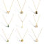 Picture of 304 Stainless Steel Stylish Necklace Multicolor Geometric 45cm(17 6/8") long