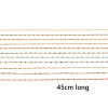 Picture of 304 Stainless Steel Cuban Link Chain Necklace Gold Plated Multicolor Enamel 45cm(17 6/8") long