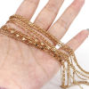 Picture of 1 Roll Vacuum Plating 304 Stainless Steel Link Chain For Handmade DIY Jewelry Making Findings Gold Plated