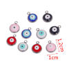 Picture of 304 Stainless Steel Charms Silver Tone Evil Eye