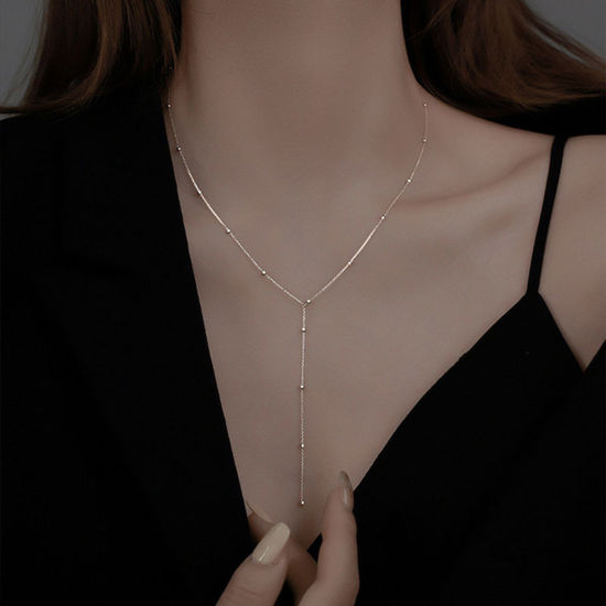 Picture of Stylish Y Shaped Lariat Necklace
