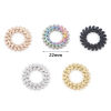 Picture of 304 Stainless Steel Charms Multicolor Circle Ring Leaf 22mm Dia.