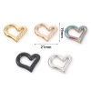 Picture of 304 Stainless Steel Charms Multicolor Heart 21mm x 19mm