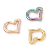 Picture of 304 Stainless Steel Charms Multicolor Heart 21mm x 19mm