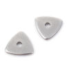 Image de Perles d'entretoise en 304 Acier Inoxydable Triangle 8mm x 8mm, 10 Pcs
