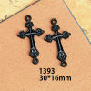 Picture of Zinc Based Alloy Religious Pendants Black Cross
