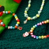 Picture of Zinc Based Alloy Christmas Charms Gold Plated Multicolor Enamel