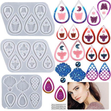 Силикон Насекомое Модель для эпоксидной смолы Прямоугольник Белый 1 ШТ