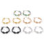 Immagine di 316 Acciaio inossidabile orecchino cerchio Anello 21mm x 20mm, Posta / Filo Dimensione: (21 misura), 1 Paio