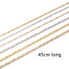 Picture of 304 Stainless Steel Snake Chain Necklace Braided 45cm(17 6/8") long