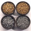 Image de Perles à Écraser en 304 Acier Inoxydable Rond 50 Pcs