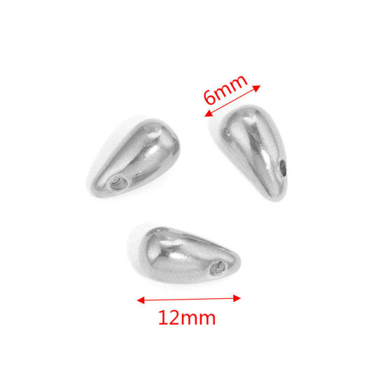 Picture of 304 Stainless Steel Charms Drop 12mm x 6mm