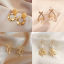 Imagen de Elegante Pendientes Chapado en Oro 1 Par
