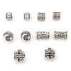 Picture of Zinc Based Alloy Spacer Beads Antique Silver Color Round Moon
