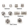 Picture of Zinc Based Alloy Spacer Beads Antique Silver Color Round Moon