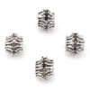 Picture of Zinc Based Alloy Spacer Beads Antique Silver Color Round Moon
