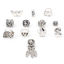 Picture of Zinc Based Alloy European Style Large Hole Charm Beads Antique Silver Color Rainbow Dreamcatcher