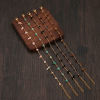 Picture of 304 Stainless Steel Boho Chic Bohemia Bracelets Gold Plated Multicolor Chip Beads 19cm(7 4/8") long