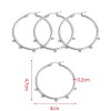 Picture of 304 Stainless Steel Hoop Earrings Round Multicolor With Loop 4.7cm x 4cm