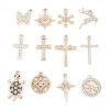 Picture of Zinc Based Alloy Micro Pave Charms Gold Plated Clear Rhinestone